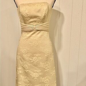 Norstdom DuSK Cream strapless dress